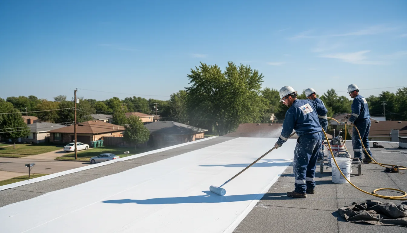 Commercial roof coating in Portage, IN near me